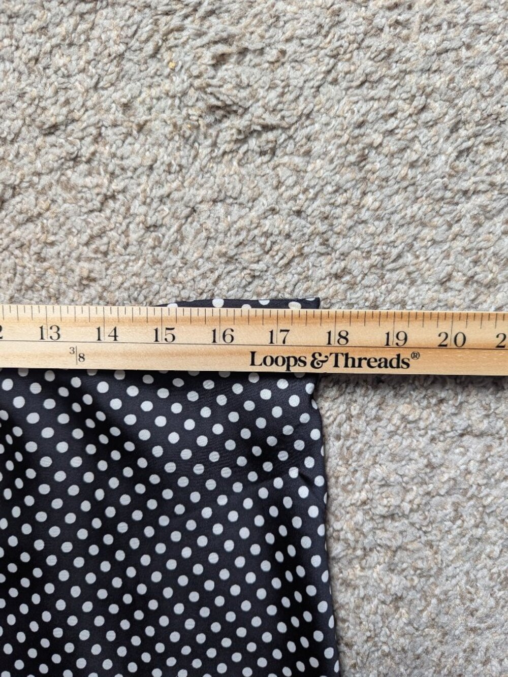 NWOT J.Crew Polka Dot Midi Slip Skirt Women's Black White Size XL - Picture 5 of 6